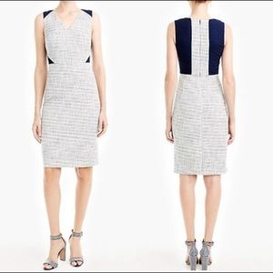 J. Crew Tweed Eyelet dress